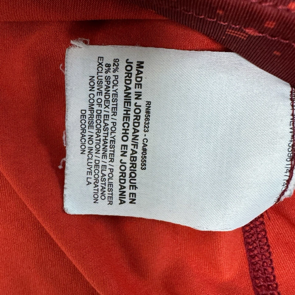 Camisa Nike Juvenil XL Pro Combat Dri-Fit Ajustada Roja Manga Corta Atlética Foto 3 de 4