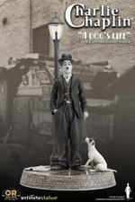 Charlie Chaplin “A Dog’s Life”  with Light OLD&RARE 1/6 Statue action figur Neu 