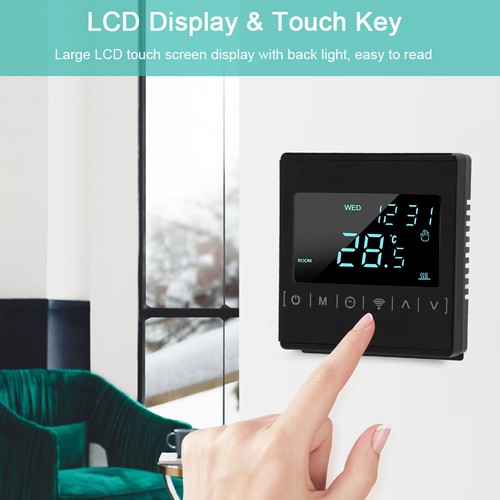 Intelligent Thermostat WiFi Furnace Heating Controller With Touch Screen New - Picture 22 of 24