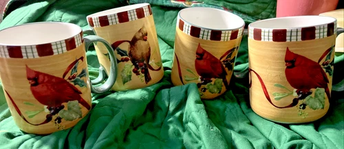 LENOX ~ Winter Greetings ~ Everyday Mugs Cups ~ Set of 4