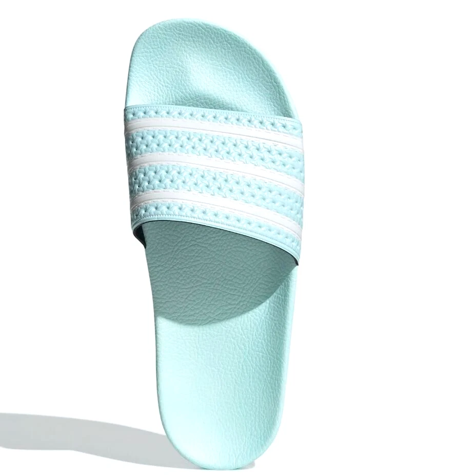 hoog bloeden jam NEW ADIDAS ORIGINALS MENS ADILETTE TREFOIL SLIDES ~SIZE 11 #H03202 MINT /  WHITE | eBay