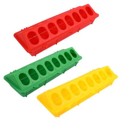 3pcs Poultry Trough Feeder Duck Food Bowl Pigeon Feeder Chicken Feeding Trough