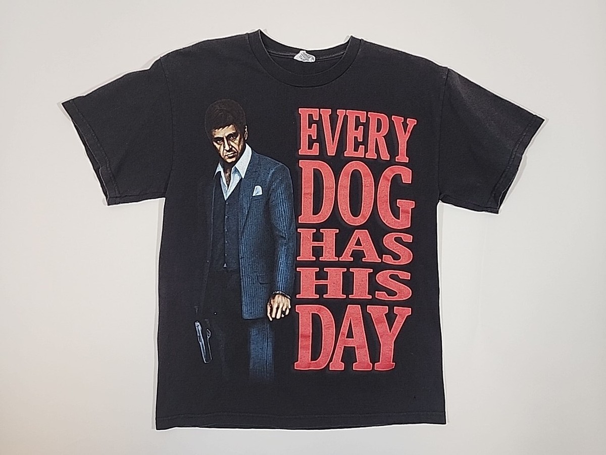 Vintage Scarface Movie Promo T-shirt Size M Black Every Dog Has 