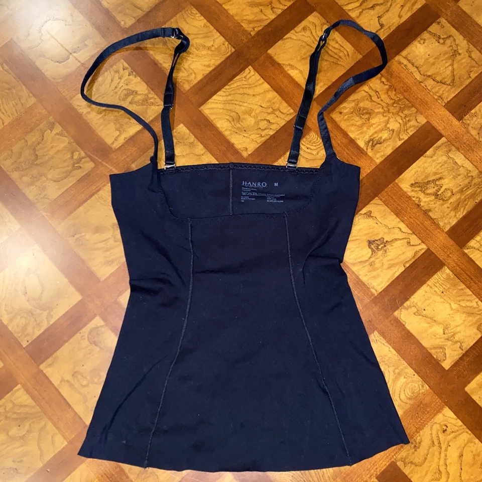 Camisola Hanro Suiza Busto Abierto Talla M Forma Negra Correas Ajustables Nueva Sin Etiquetas Foto 3 de 4