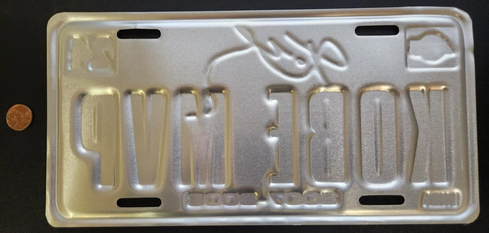 Kobe Bryant MVP 2007 2008 Metal License Plate Los Angeles Lakers New Old Stock - Image 2 of 3