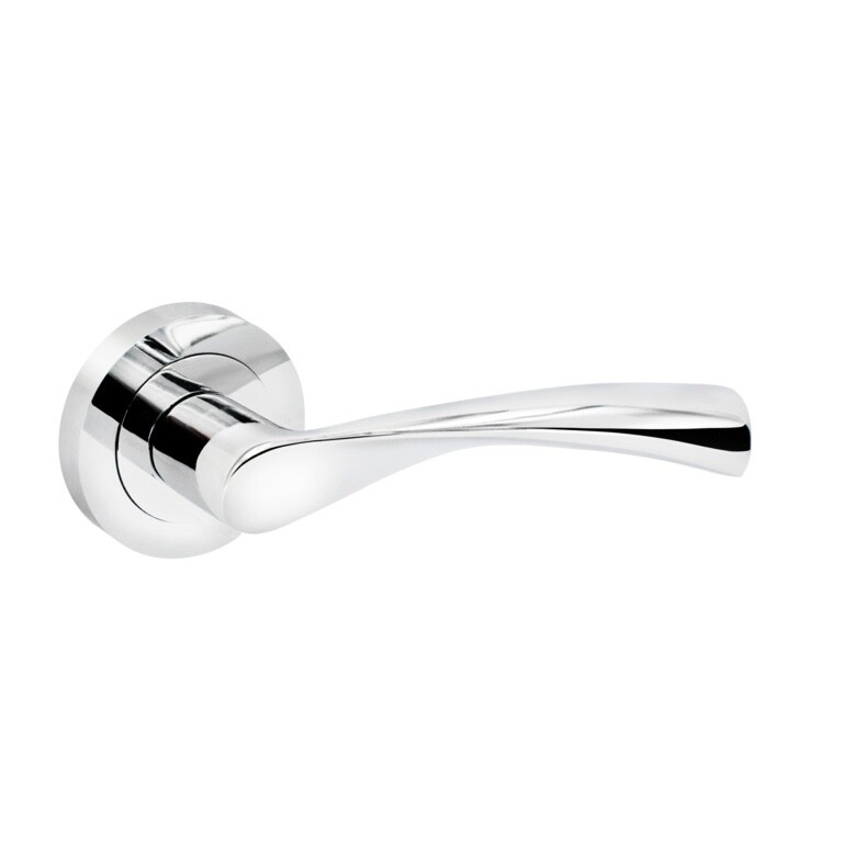 Smiths Lunar Lever on Rose Internal Door Handle Set Pair - Polished Chrome