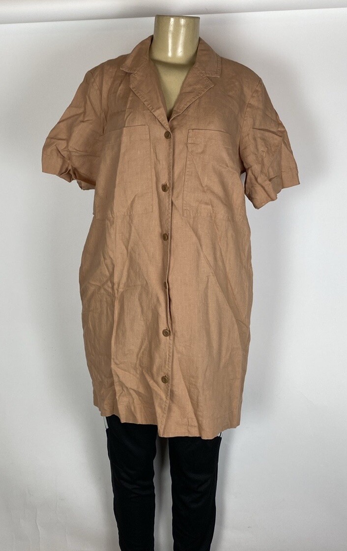 chinese dress ladies The Linen Workwear Dress main image 1
