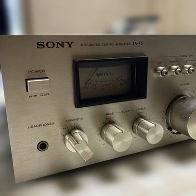 Sony TA-F5 Integrated Amplifier Vintage Silver 100V pre-main amp