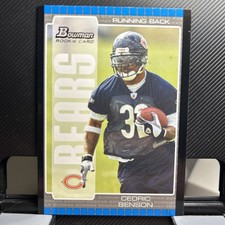 2005 Bowman’s Cedric Benson Rookie Card. rookie card picture