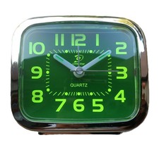 Orologio Sveglia Luce Notturna Display Analogico Da Comodino Tavolo Mensola