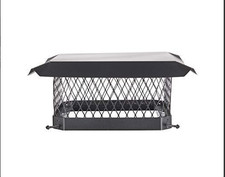 Shelter 13" X 13" Single Flue Bolt-On Chimney Cap, Fully Assembled, Galvanized
