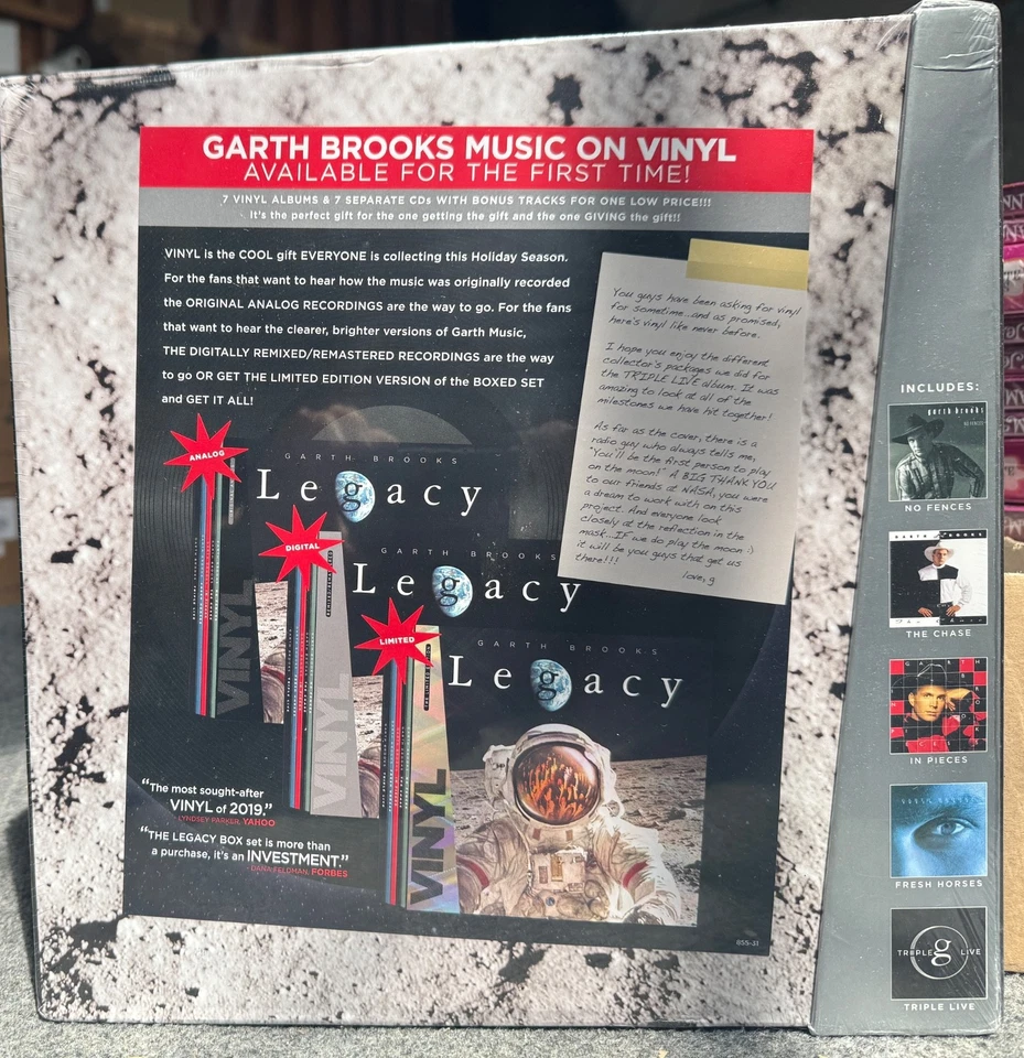 GARTH BROOKS LEGACY COLLECTION [7LP + 7CD] - NEW W/ MINOR DAMAGED OUTER BOX - Image 2 of 4
