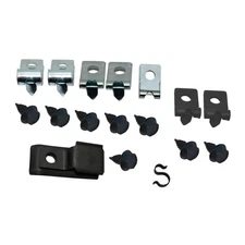 Brake Line Clip Clamp Bracket Fastener Kit  1970-72 Oldsmobile 442 Cutlass 17pc