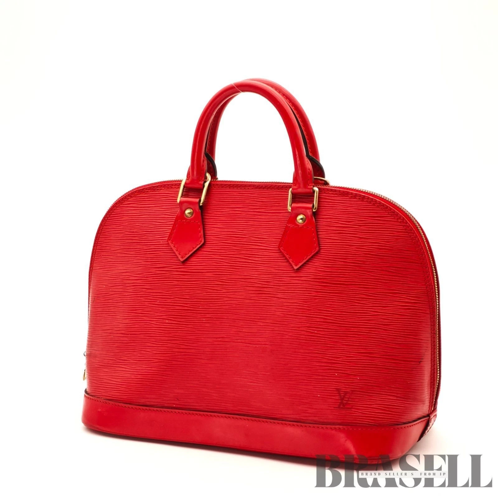 Vuitton — LOUIS VUITTON Epi Alma M52147 Handbag Tote Bag Red Women's Leather MI0966