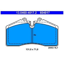 ATE Bremsbelag-Satz Bremsklötze vorne 92835193902 92835193904 | 815891