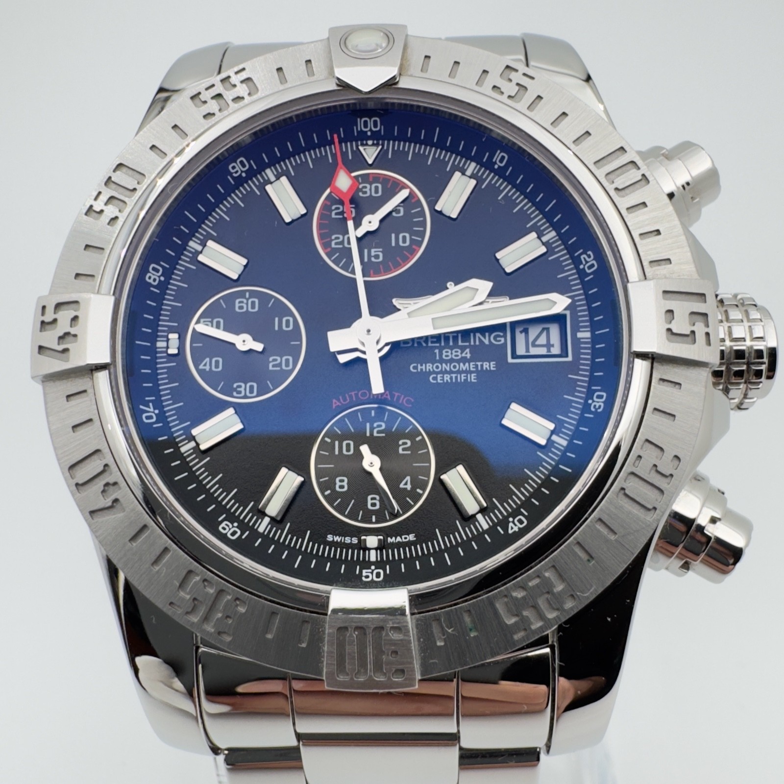 BREITLING Avenger II A13381 Black Dial Automatic Chronograph Men's Watch