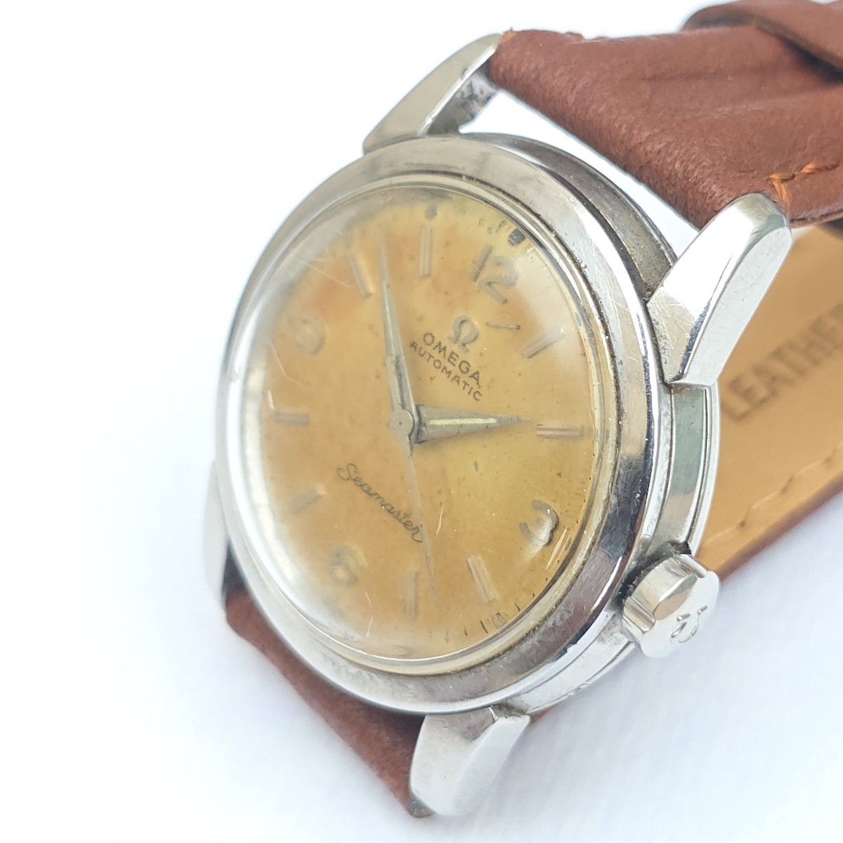 Vintage OMEGA Seamaster Ref 2828 Cal 470 Patina Dial Stainless