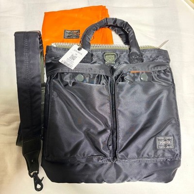 PORTER PX TANKER 2WAY HELMET BAG 376-09316 Black Yoshida Japan | eBay