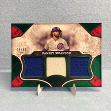 2025 Topps Tier One Baseball Relic / Dansby Swanson #T1R-DS Green /49