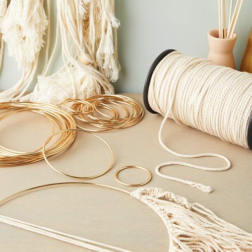 Metal Rings for Crafts, Macrame, and Dream Catchers (6 Sizes, Gold, 24 Pack) - Picture 3 of 8
