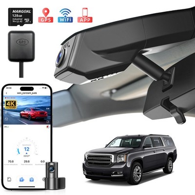 Mangoal Front 4K +Rear 1080P OEM Dash Cam für GMC Yukon/Yukon XL 2015-2020 128GB