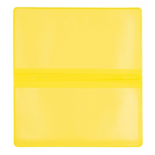 Yellow Vinyl Checkbook Cover, Top Tear Personal 6-3/8 X 6-7/8,  - Picture 6 of 6