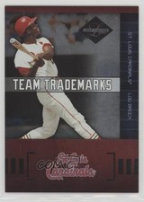 2004 Leaf Limited Team Trademarks 24/100 Lou Brock #TT-9 HOF 0t2