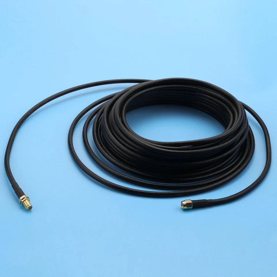 SMA WiFi Antenna Extension 10M SMA Male to SMA Female Low Loss RG58 Coaxial8158 - Image 3 of 4