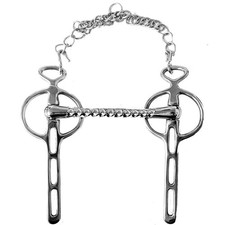 Image of Korsteel Liverpool Mullen Mouth Driving Bit | Horses & Ponies 4-1/2" RRP £29.99
