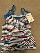 NEXT ladies tankini SZ 32 B/C muticolored striped New with tags