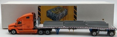 Sword Models 1:50 Scale Schneider Freightliner & Flatbed w/Concrete Barrier Load