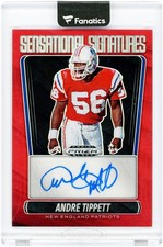 Autographed Andre Tippett Patriots Football Card Item#14569960 COA