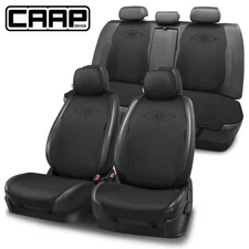 CAAP Driven Universal Protex Plus Series Full Set Seat Cover for Car Truck Black