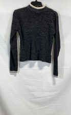 Vintage Y2K Columbia Convert Men's Sweater Charcoal Gray 100 Wool Ribbed M