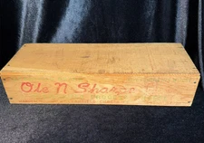 Vintage Clearfield Cheese Co Wisconsin Ole N Sharpe Wood Cheese Box no Lid