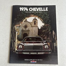 1974 Chevrolet Chevelle Malibu Laguna Type S-3 Sales Brochure With Paint Codes