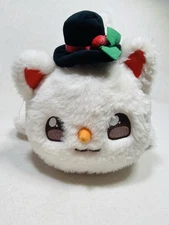 11” Aphmau MeeMeows Christmastime Snowman Cat Plush Toy Festive Kawaii Kitty
