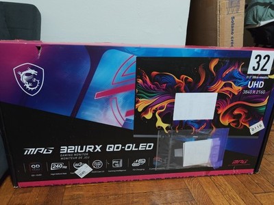MSI MPG 321URX QD-OLED 32'' UHD Gaming Monitor, 240Hz/0.03ms HDR 400