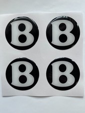 4x Bentley Decals Center Wheel Cap Self-adhesive Emblems Rims Logo Stickers