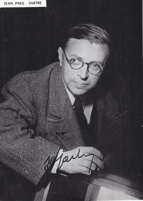 Jean-Paul Sartre - Schriftsteller - Nobelpreis (abgelehnt) - original signiert
