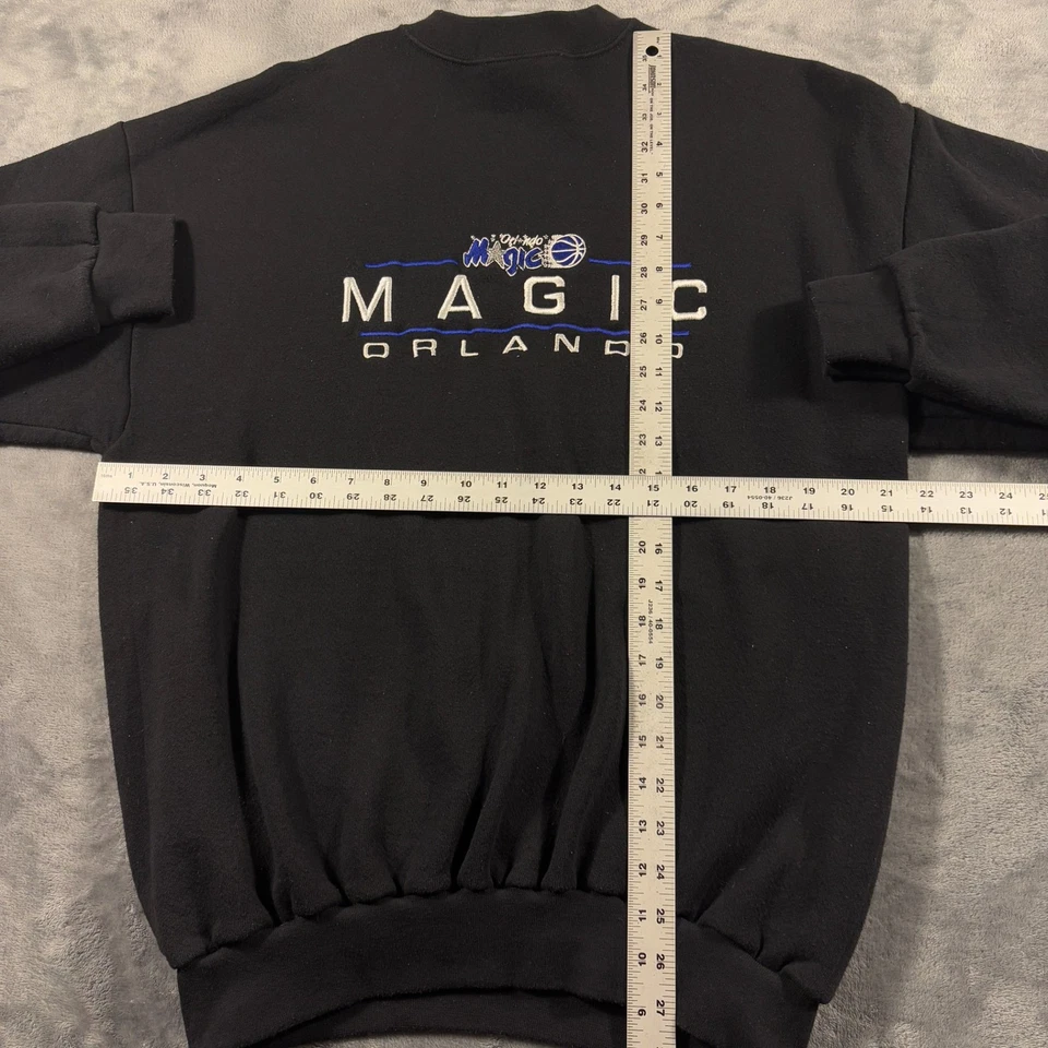 Sudadera De Colección Orlando Magic Para Hombre L Negra Logo 7 Baloncesto NBA Bordada Foto 4 de 4