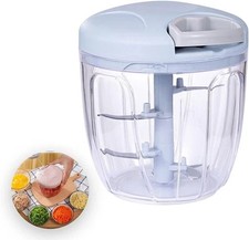 Meat Mincer Garlic Chopper Rotate Garlic Press Crusher Vegetable Onion Cutter US