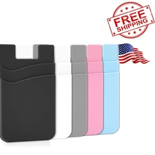 Phone Wallet, Card Holder for Back of Phone Stick on Phone Cases Great Storag...