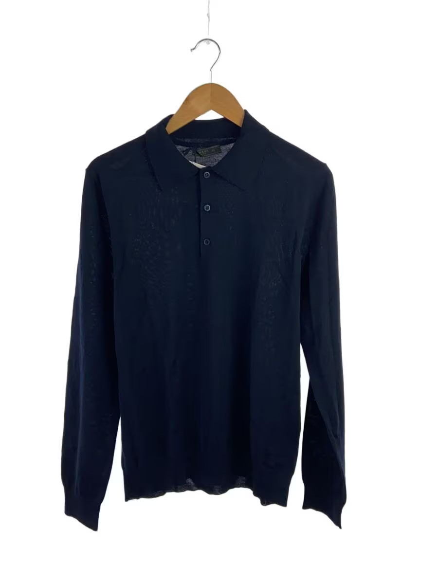 Archive Prada polo shirt ポロシャツ 19aw navy Prada Short Sleeve Polo Shirt w/ Tags - Size L