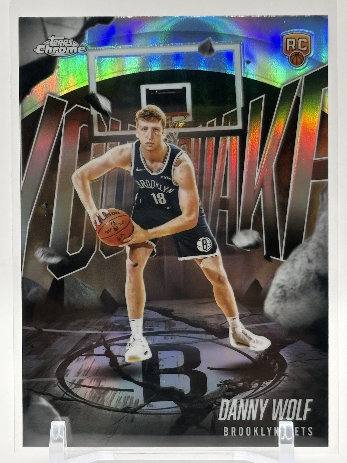 2025-26 TOPPS Chrome DANNY WOLF RC Rookie Youthquake insert REFRACTOR #YQ-8
