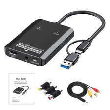 WDYAJ USB Video Capture Card AV to HDMI VHS Digital Converter 1080P