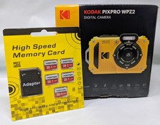  BLUE Kodak PIXPRO WPZ2 Rugged Waterproof 16MP Digital Camera  5 - 32GB cards