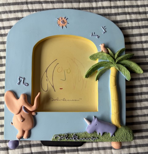 Vintage Carter’s John Lennon Real Love Nursery Decor Blue Picture Frame