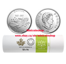 Canada 2017 150th Living Traditions 5 Cents Five Cents Nickel Coin Special Roll