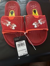 Under Armour Slides Size 5 3026154-600 UA Y Mercury Sl Slides